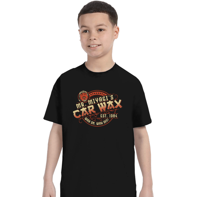 Daily_Deal_Shirts T-Shirts, Youth / XS / Black Miyagi Wax