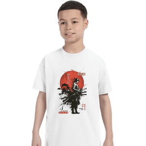 Daily_Deal_Shirts T-Shirts, Youth / XS / White Zoro Samurai Wano Kuni Arc