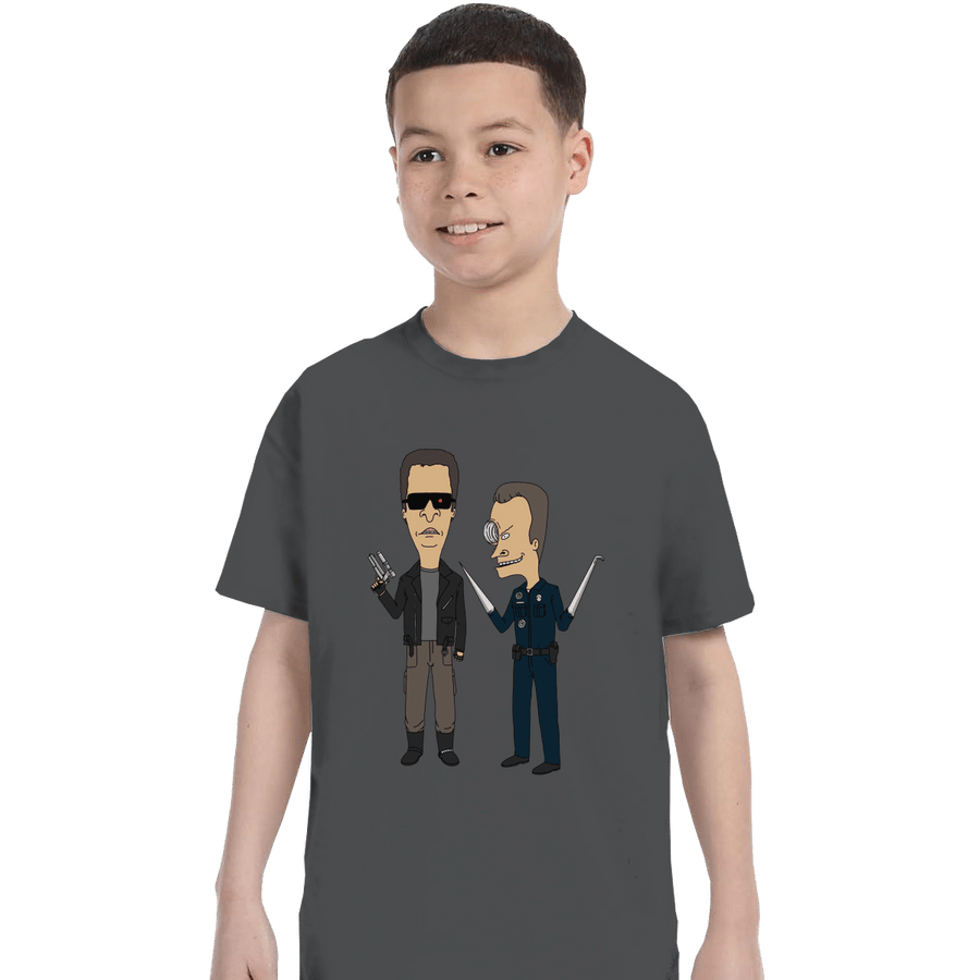 Shirts T-Shirts, Youth / XL / Charcoal T800 and T1000