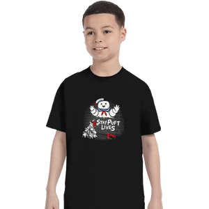 Daily_Deal_Shirts T-Shirts, Youth / XS / Black Stay Puft Lives