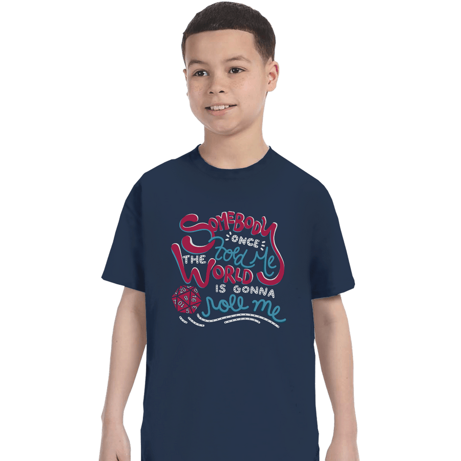 Shirts T-Shirts, Youth / XL / Navy Roll Me