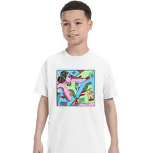 Load image into Gallery viewer, Secret_Shirts T-Shirts, Youth / XS / White Squid Relativity Staircase
