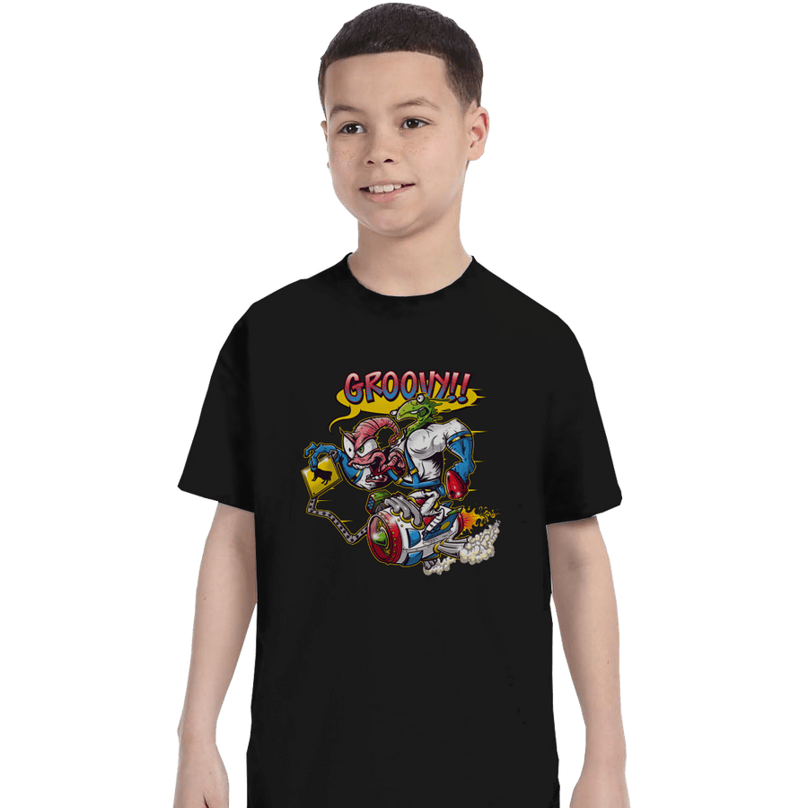 Shirts T-Shirts, Youth / XL / Black Groovy Fink