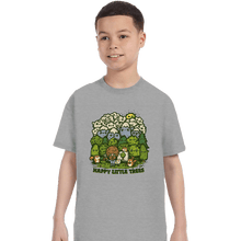 Load image into Gallery viewer, Daily_Deal_Shirts T-Shirts, Youth / XS / Sports Grey Happy Trees
