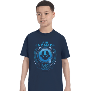 Secret_Shirts T-Shirts, Youth / XS / Navy Mighty Airbender