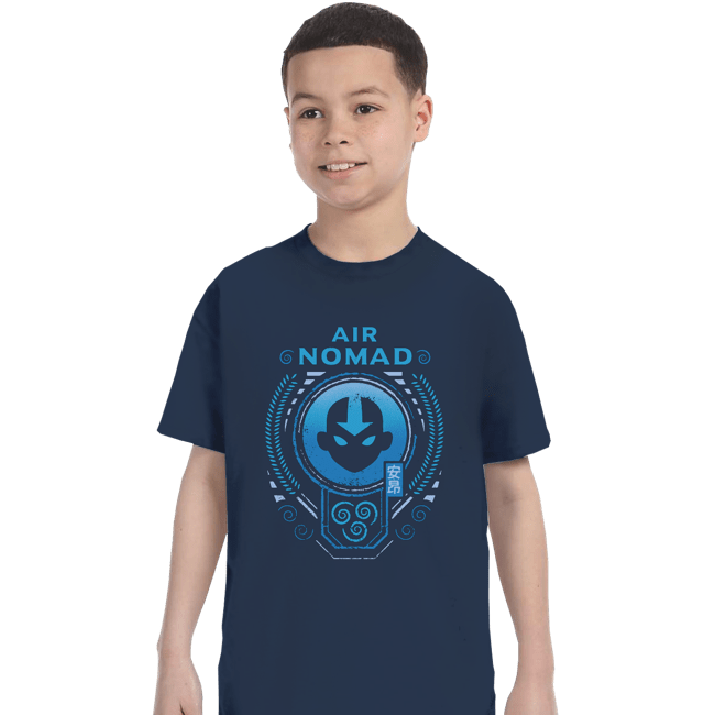 Secret_Shirts T-Shirts, Youth / XS / Navy Mighty Airbender