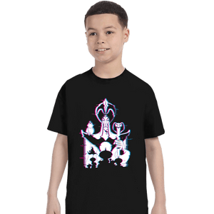 Daily_Deal_Shirts T-Shirts, Youth / XS / Black Glitched Jafar