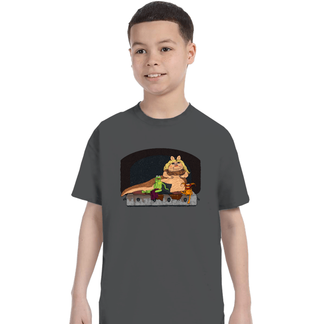 Daily_Deal_Shirts T-Shirts, Youth / XS / Charcoal Piggy The Hutt