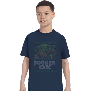 Shirts T-Shirts, Youth / XL / Navy Boomer Ok Baby Yoda Sweater