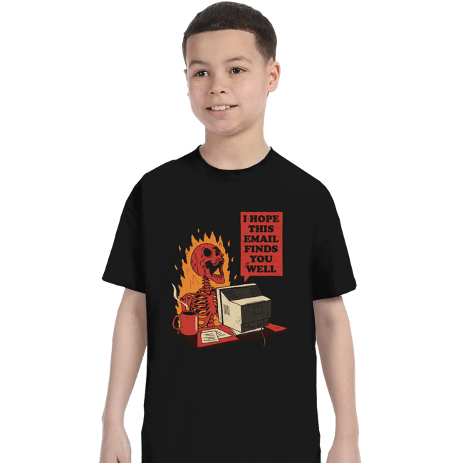 Daily_Deal_Shirts T-Shirts, Youth / XS / Black You Got Mail