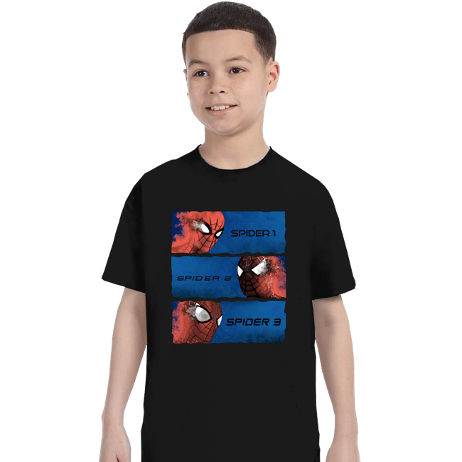 Daily_Deal_Shirts T-Shirts, Youth / XS / Black Spiders