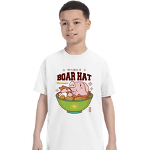Load image into Gallery viewer, Shirts T-Shirts, Youth / XS / White Boar Hat Ramen
