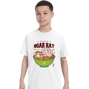 Shirts T-Shirts, Youth / XS / White Boar Hat Ramen