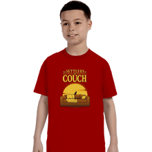 Load image into Gallery viewer, Daily_Deal_Shirts T-Shirts, Youth / XS / Red The Settlers Of The Couch
