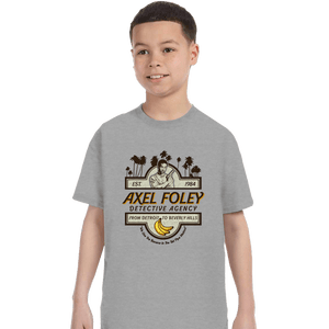 Daily_Deal_Shirts T-Shirts, Youth / XS / Sports Grey Axel Foley Detective Agency