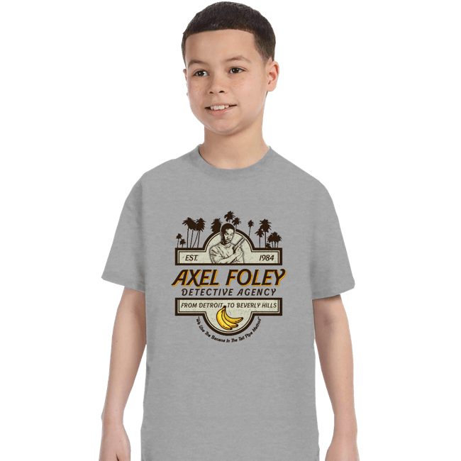 Daily_Deal_Shirts T-Shirts, Youth / XS / Sports Grey Axel Foley Detective Agency