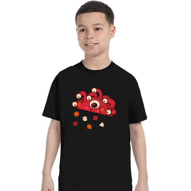 Secret_Shirts T-Shirts, Youth / XS / Black Cute Dice Tyrant