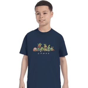 Shirts T-Shirts, Youth / XS / Navy Grass Friends