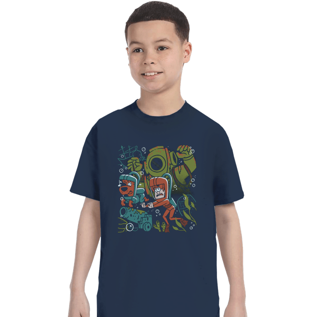 Daily_Deal_Shirts T-Shirts, Youth / XS / Navy Mystery Dive