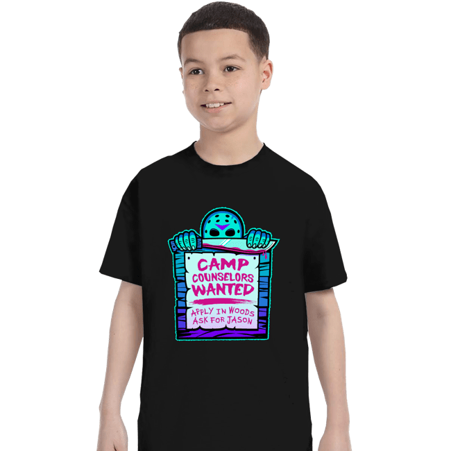 Daily_Deal_Shirts T-Shirts, Youth / XS / Black Camp Counselors Wanted