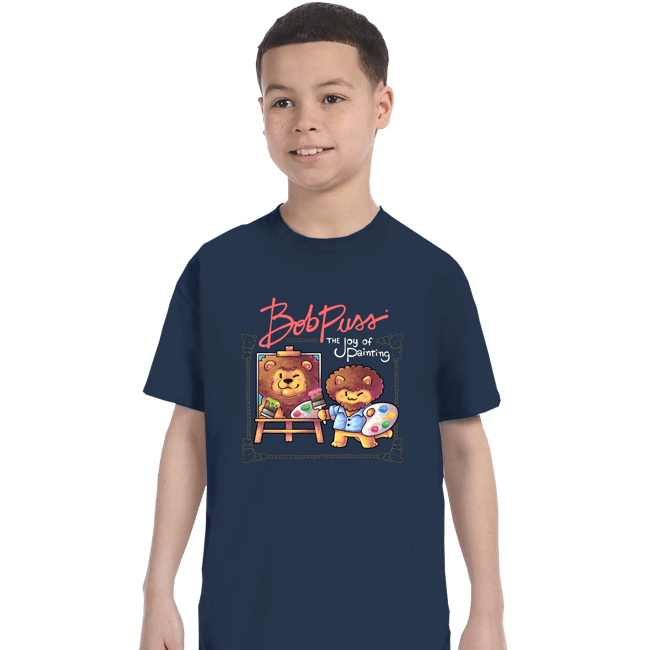 Daily_Deal_Shirts T-Shirts, Youth / XS / Navy Kitty Painter