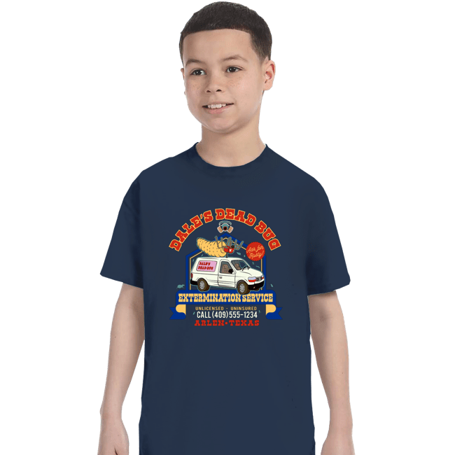 Daily_Deal_Shirts T-Shirts, Youth / XS / Navy Dale's Dead Bug Service