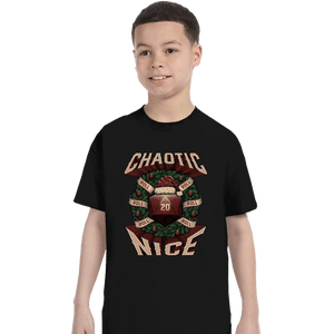 Shirts T-Shirts, Youth / XS / Black Chaotic Nice Christmas