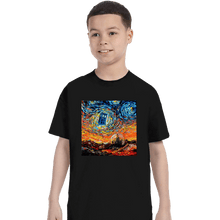 Load image into Gallery viewer, Shirts T-Shirts, Youth / XS / Black Van Gogh Never Saw Gallifrey
