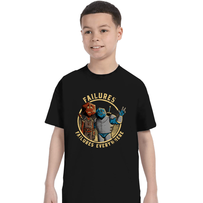 Secret_Shirts T-Shirts, Youth / XS / Black Failures, Failures Everywhere