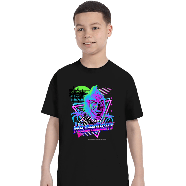 Shirts T-Shirts, Youth / XS / Black Mr Grouchy x CoDdesigns Neon Retro Tee