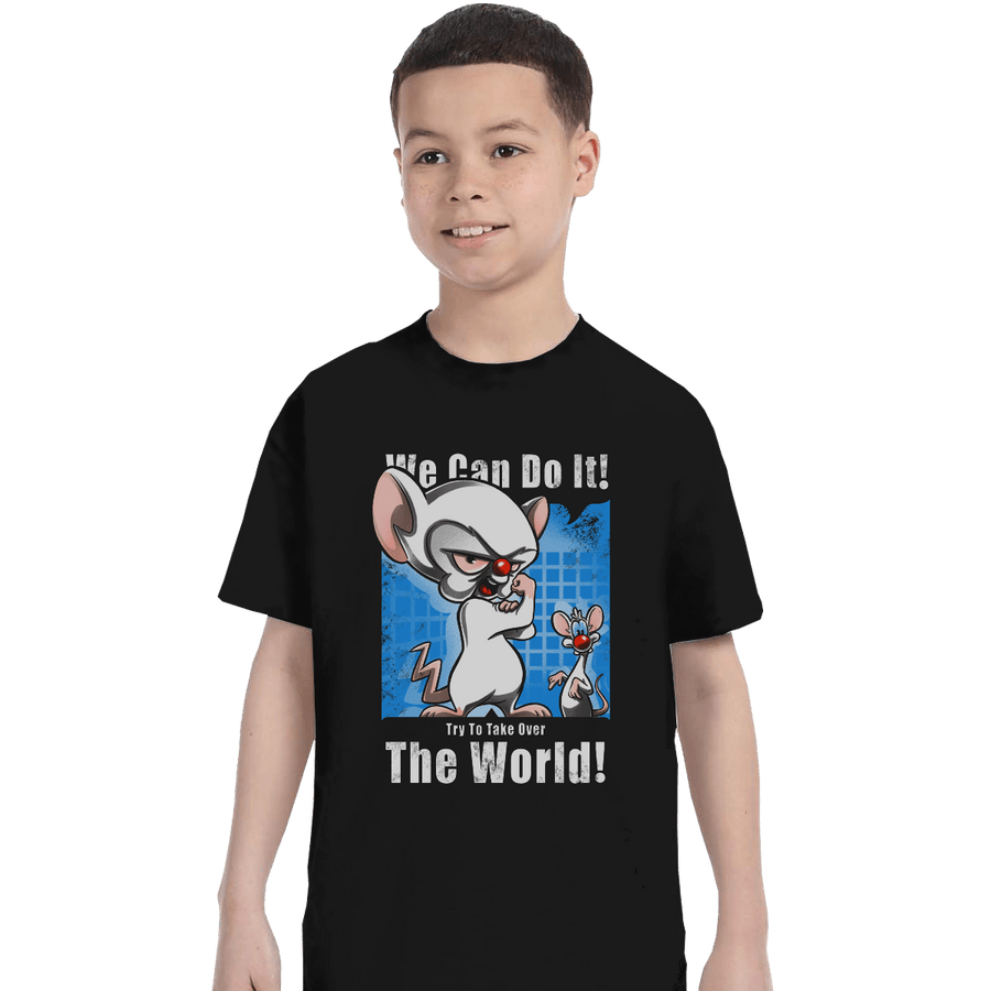 Shirts T-Shirts, Youth / XS / Black Conquer The World