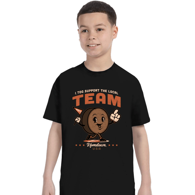 Daily_Deal_Shirts T-Shirts, Youth / XS / Black Local Hockey Fan