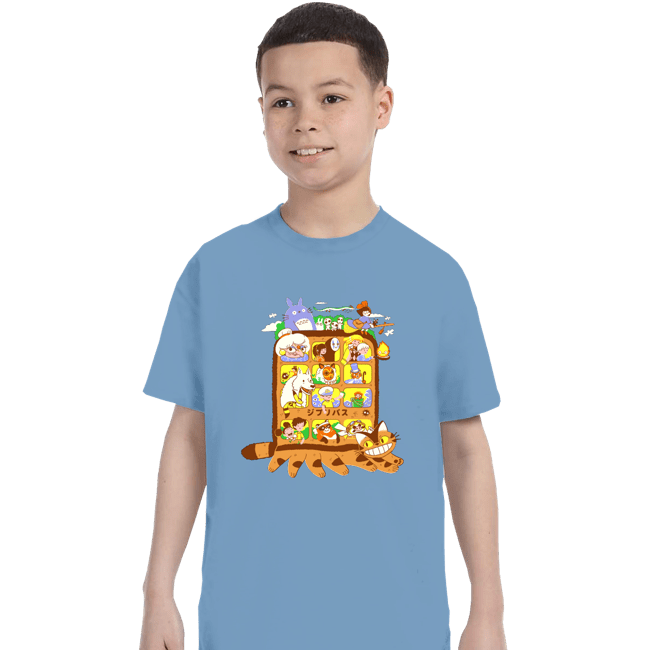 Daily_Deal_Shirts T-Shirts, Youth / XS / Powder Blue Anime Bus