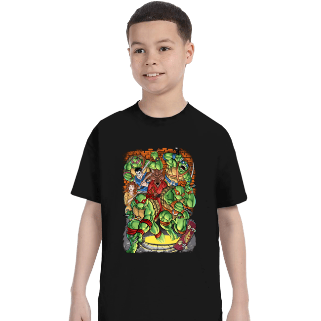 Daily_Deal_Shirts T-Shirts, Youth / XS / Black Pizza Fights And Stories
