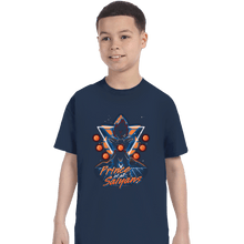 Load image into Gallery viewer, Shirts T-Shirts, Youth / XS / Navy Retro Saiyan Prince
