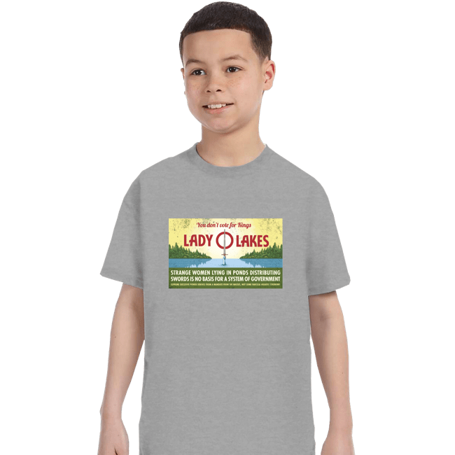 Daily_Deal_Shirts T-Shirts, Youth / XS / Sports Grey Lady O Lakes Butter