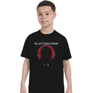 Shirts T-Shirts, Youth / Small / Black Black Squadron