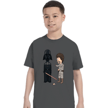 Load image into Gallery viewer, Daily_Deal_Shirts T-Shirts, Youth / XS / Charcoal Stupid Jedi
