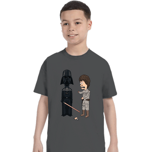 Daily_Deal_Shirts T-Shirts, Youth / XS / Charcoal Stupid Jedi