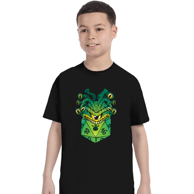 Secret_Shirts T-Shirts, Youth / XS / Black Monster Dice