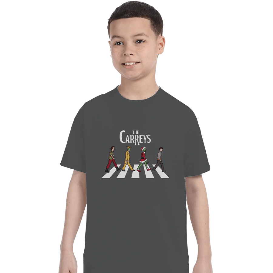 Shirts T-Shirts, Youth / Small / Charcoal The Carreys