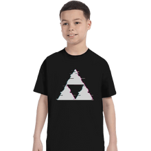 Load image into Gallery viewer, Shirts T-Shirts, Youth / XL / Black Ddjvigo&#39;s Glitch Triforce
