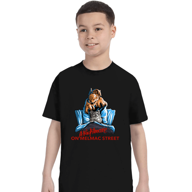 Daily_Deal_Shirts T-Shirts, Youth / XS / Black A Nightmare On Melmac Street