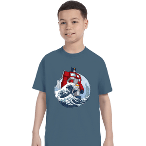 Secret_Shirts T-Shirts, Youth / XS / Indigo Blue Optimus Wave