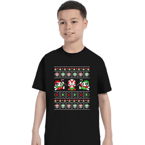 Shirts T-Shirts, Youth / XS / Black Christmas Bros