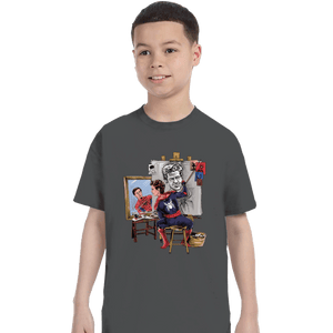 Daily_Deal_Shirts T-Shirts, Youth / XS / Charcoal Spidey Portrait