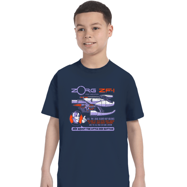 Secret_Shirts T-Shirts, Youth / XS / Navy Ask About the Little Red Button