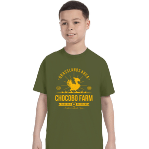 Shirts T-Shirts, Youth / XS / Military Green Chocobo Farm