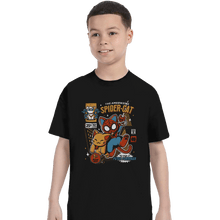 Load image into Gallery viewer, Shirts T-Shirts, Youth / XL / Black Spider-Cat
