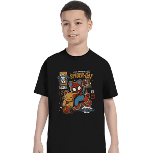 Shirts T-Shirts, Youth / XL / Black Spider-Cat